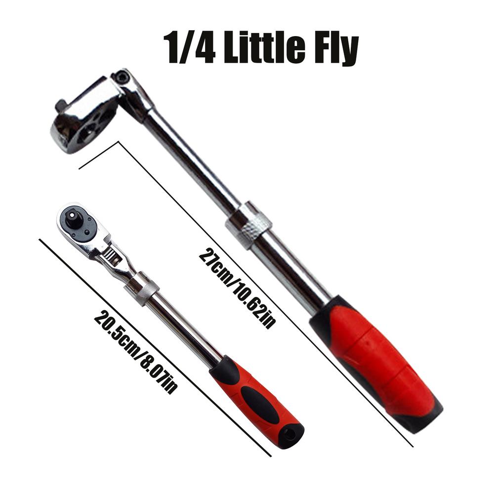 Telescopic Head Ratchet Wrench Two-way Ratcheting Combination Wrench 1/2 3/8 1/4 Extended Sleeve Ratchet Wrench For Factory