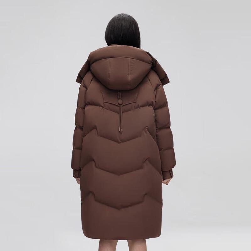 Xuezhongfei Women's Mid-Length Hooded Down Jacket X40142630F