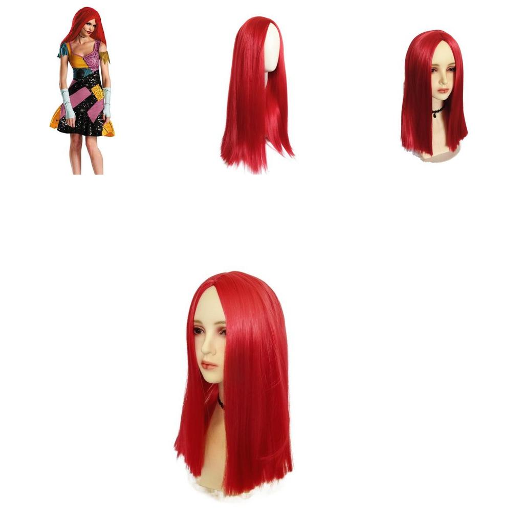 Sally Cosplay Wig With Natural Scalp Perfect For Halloween And Theme Parties
