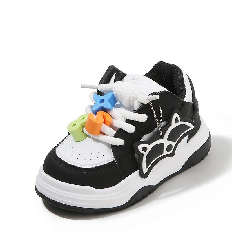 Kindersportschuhe - Neue Frühjahrs-/Herbstkollektion, Cartoon-Weiße Sneaker für Jungen, Lässige Skateschuhe für Mädchen, Schuhe mit weicher Sohle für Kleinkinder