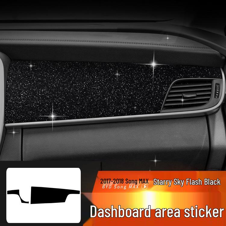 Starry Sky Center Console Film for 17-21 BYD Song Max Interior Decor