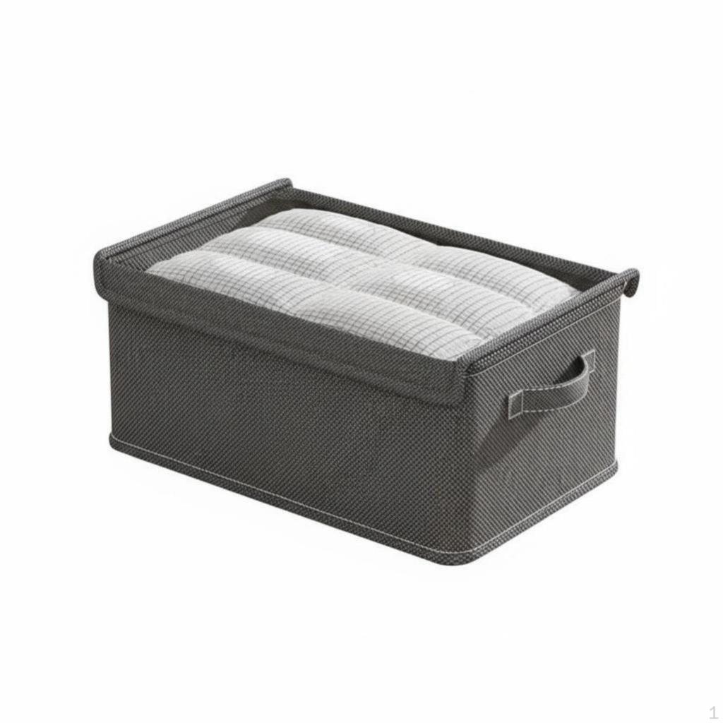 Foldable Storage Box Space Saving Wardrobe Divider Compartmentalized Clothes Container for