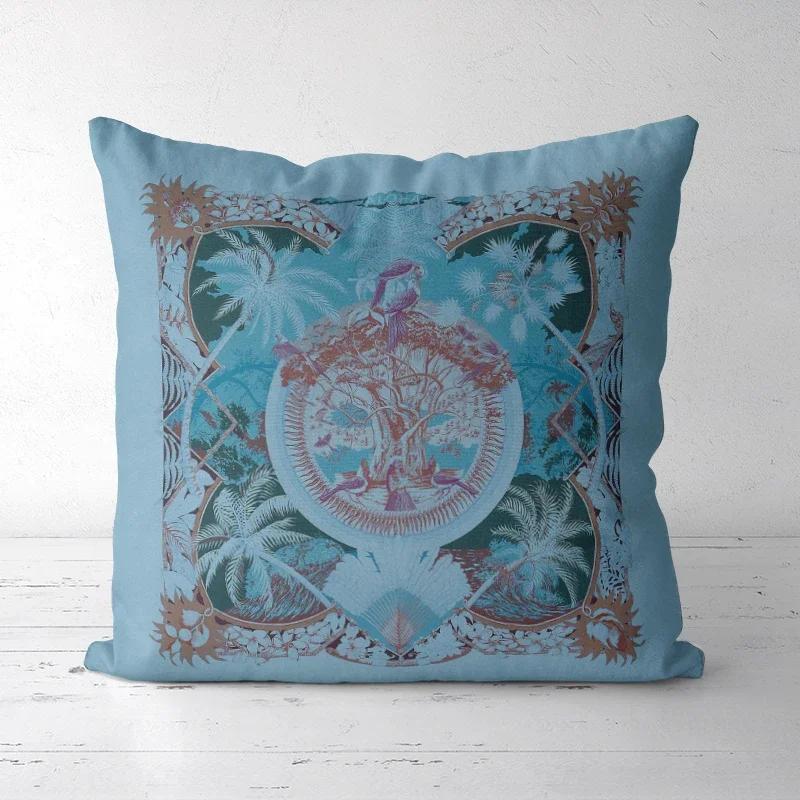 A Drop Shipping Printed Cushion Cover Decorative Pillowcases High-end Royal High Quality Thick Europe Rich Italy Design 1-27#