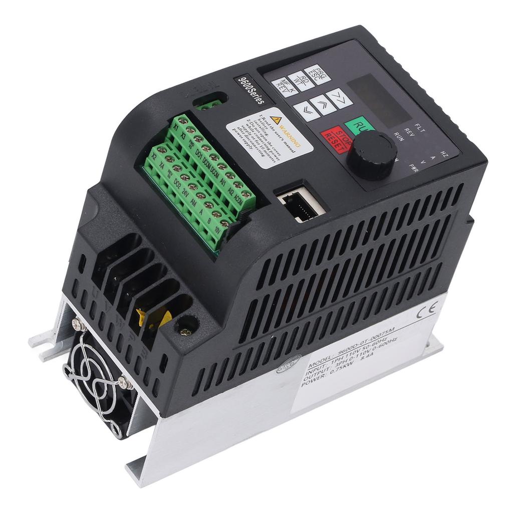 Variable Frequency Drive 0.75KW 8.4A 1PH 110V 50-60Hz Input 3PH 0-110V 0-600Hz Output Vector Frequen