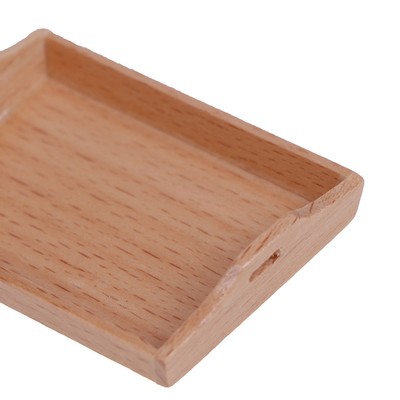 1/12 Dollhouse Miniature Wooden Plate Simulation Tray Model For Doll House Decor