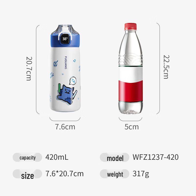 Fuguang Smart Thermal Mug with Straw for Kids