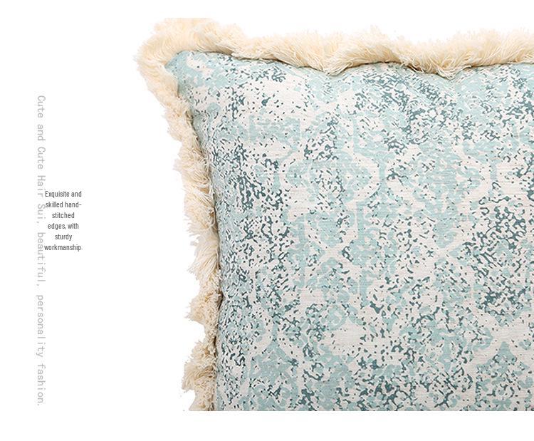 Retro Landhausdruck Baumwoll-Leinen Überwurf Kissenbezug