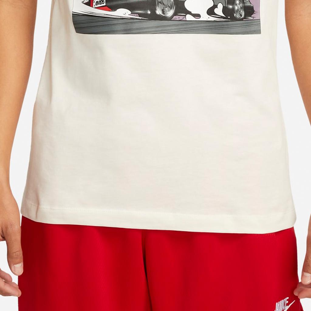 Nike Cartoon Letter Print Round Neck Short Sleeve T-Shirt Men Tops Ivory FD1336-110