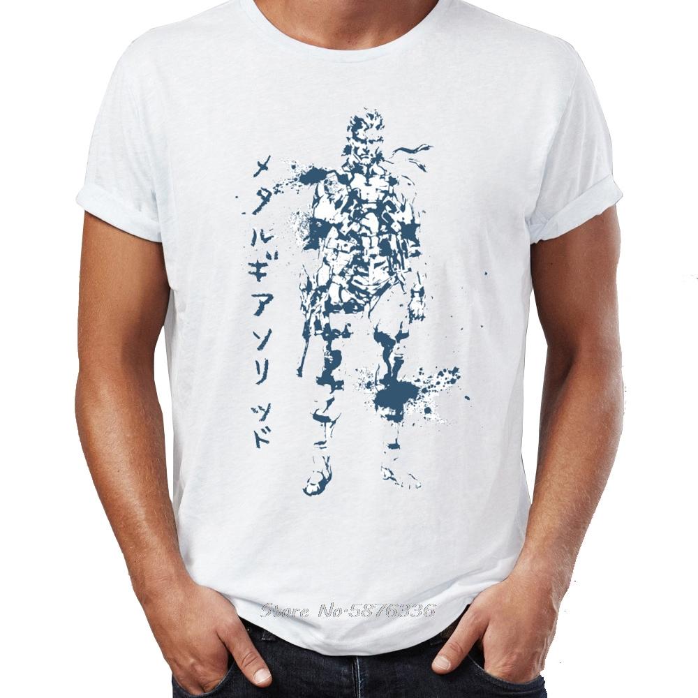 Brand New Men T Shirt Summer Cotton Metal Gear Solid Snake Eater Phantom Pain Awesome Artwork Print TShirt Anime Tees