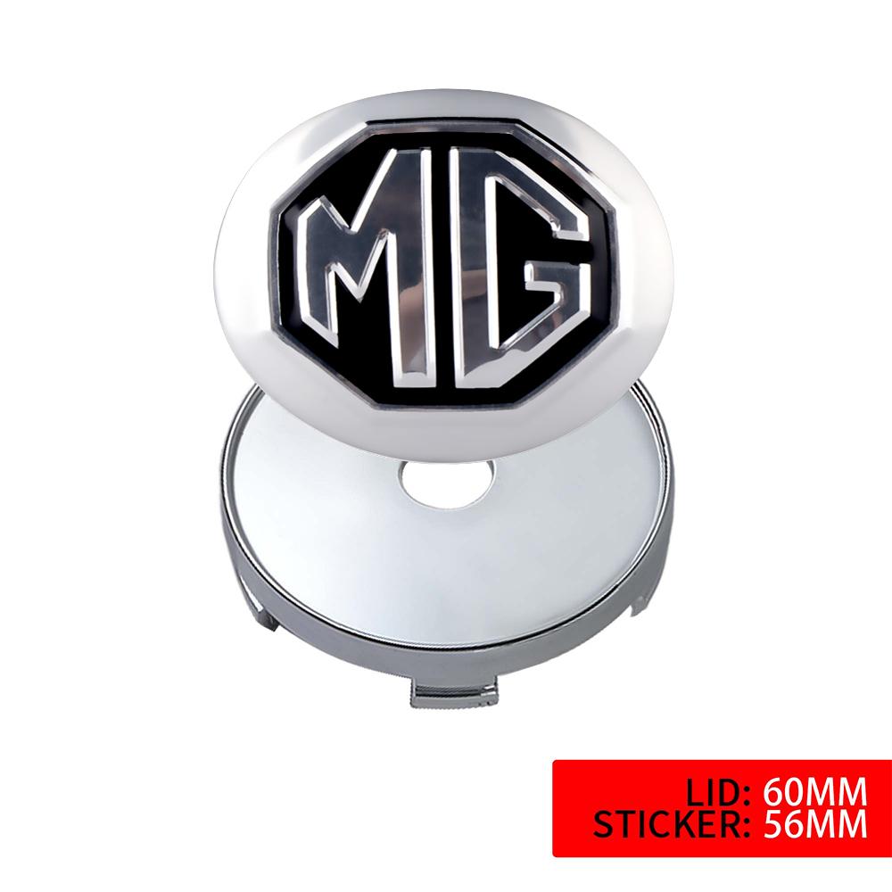 56/60MM 4Pcs Car Wheel Center Hub Cap Badge Accessories For Morris Garages MG ZS 7 6 Cyberster MG4 EV ES HS One GT GS MG3 ZX MG7