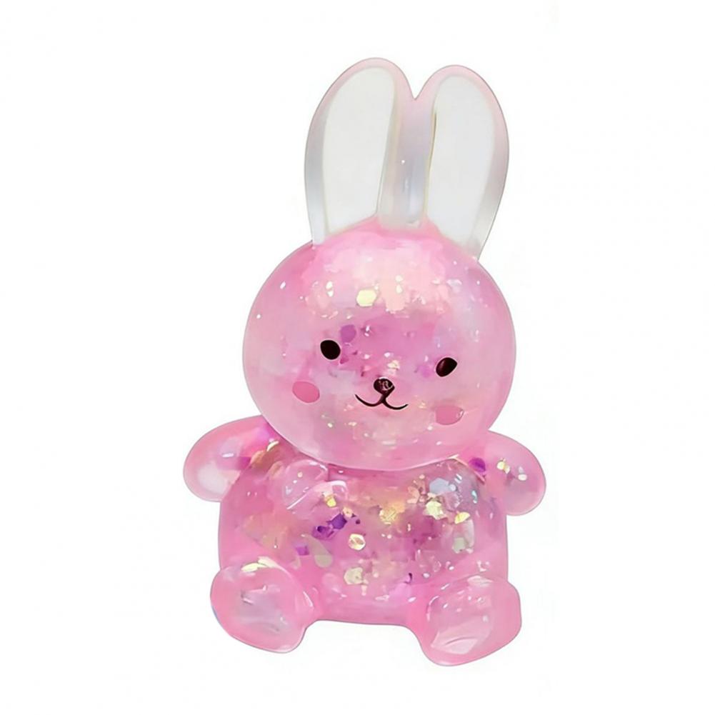 

Festive Glitter Frog & Rabbit Squeeze Toy, Slow Rebound Ball, Soft Hand Fidget for Anxiety Relief and Holiday Relaxation
