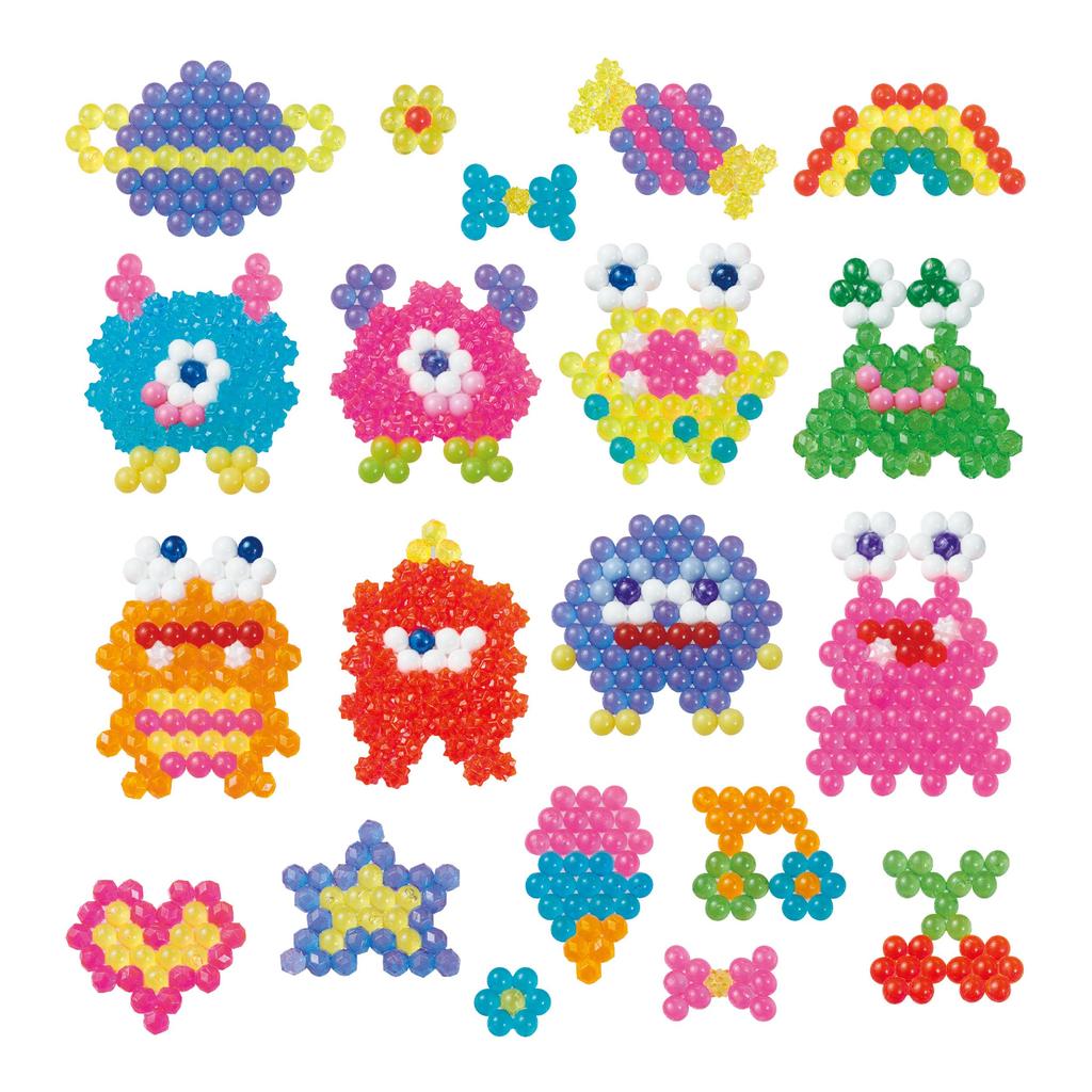 Aquabeads Neon Farbe Monster Set (Separat erhältlich) AQ-370 ST Mark, Ab 6 Jahren, Wasserspielzeug, Wasserbasiert, Bastelspielzeug, Aquabeads von EPOCH