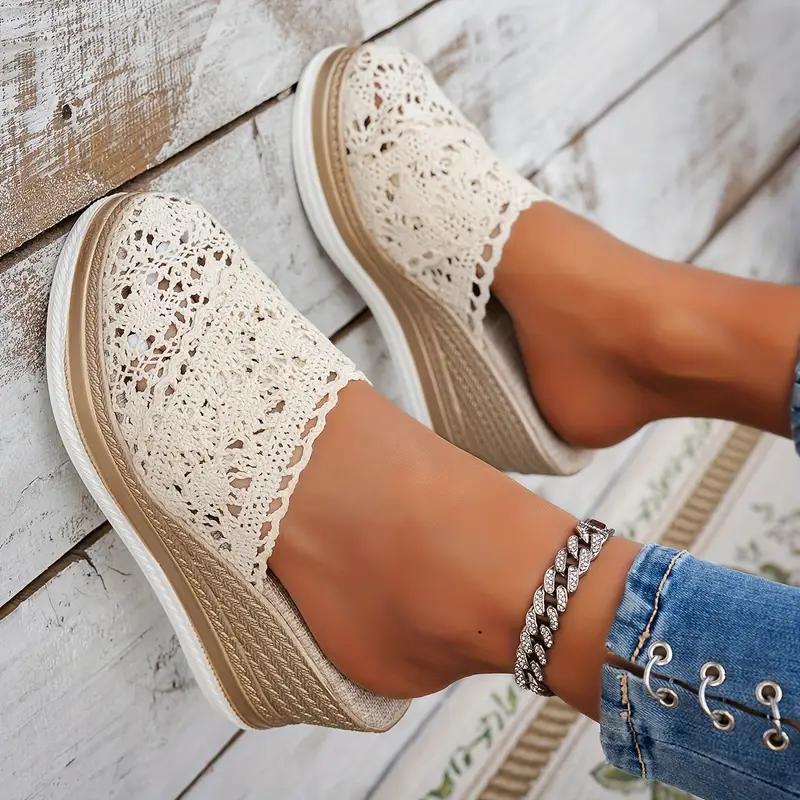 Women Sandals Elegant Platform Slippers Female Outdoor Wedges Sandals Summer 2025 New Lightweight Shoes Woman Sandalias De Mujer