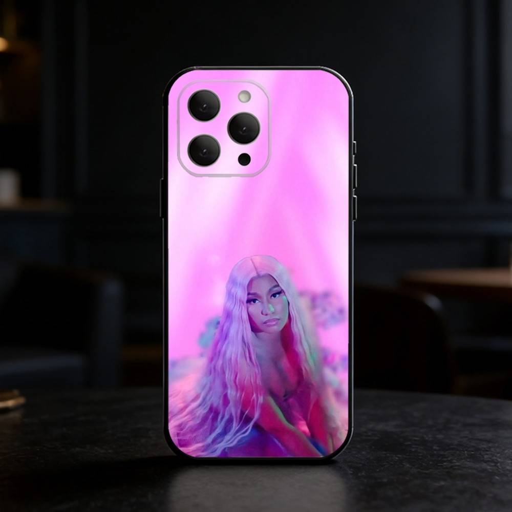 

Rapper SINGER N-Nicki Minaj Phone Case For iPhone 17,16,15,14,13,12,11 Plus,Pro,Max,Mini Silicone black Soft Cover iPhone16pro
