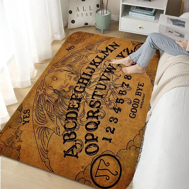 Halloween Ouija Board Indoor Long Rugs Nordic Style Home Doormat Bathroom-Toilet Mats Bedroom Toilet Rug