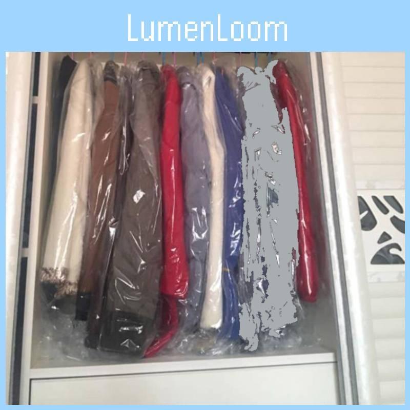 Transparent Dust 5pcs Cover Clothing With Plastic Material Suitable Daily Use