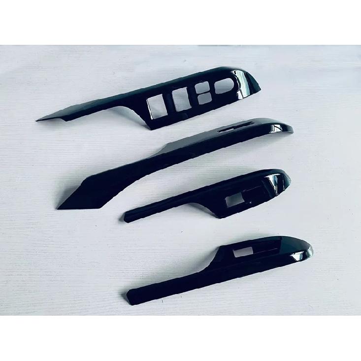 For Suzuki Swift ZC ZD 2024 2025 Car Accessories Carbon Fiber Style Door Window Armrest Cover Switch Panel Trim Molding Garnish