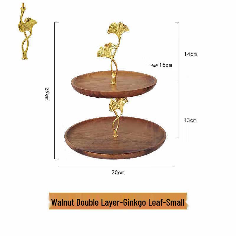 Walnut Wood Multi-tier Serving Platter Small (Design 10)