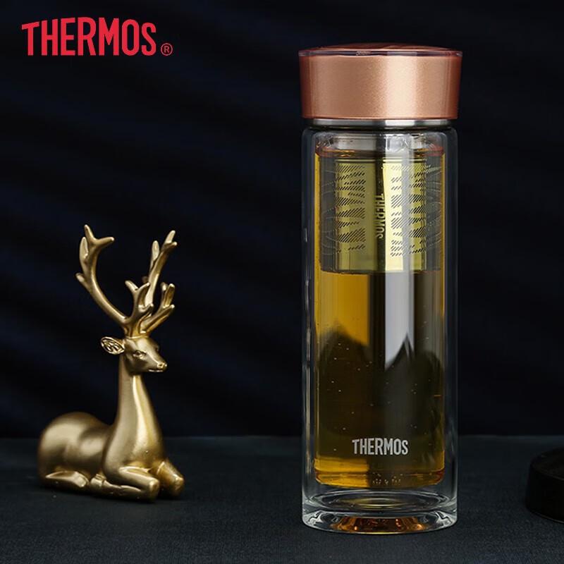 Thermos Double-Wall Glass Tea Bottle 400ml