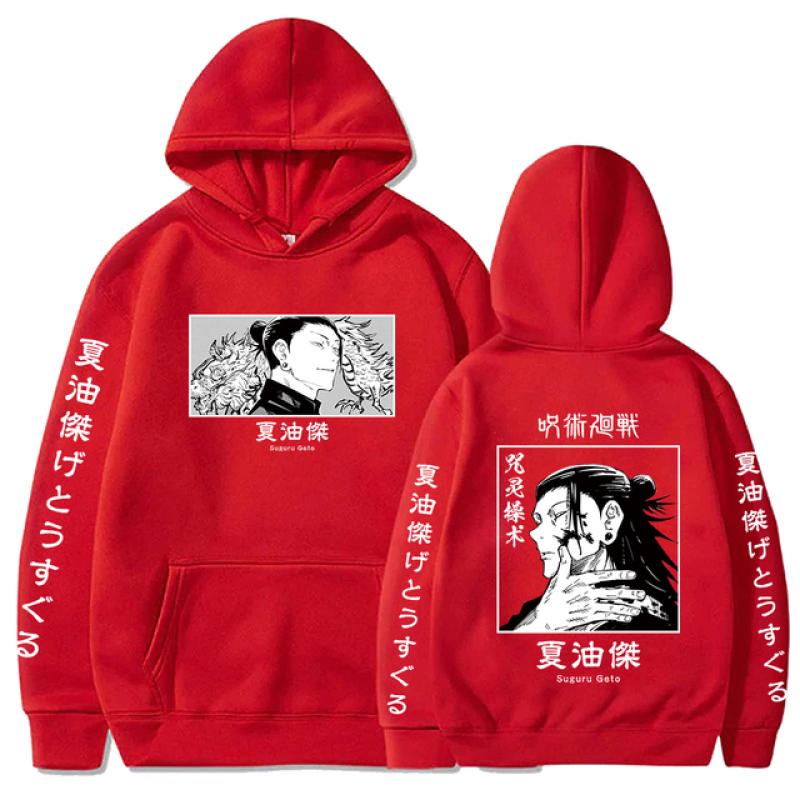 Anime Jujutsu Kaisen Suguru Geto Graphic Hoodies Vintage Oversized Hooded Casual Long Sleeves Hoodie Men Women Clothes