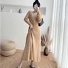 Spring & Autumn 2024 Slim Fit Knitted Midi Sweater Dress