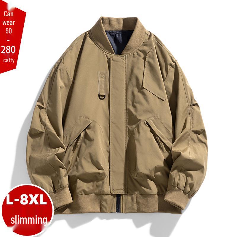 2024 Spring & Autumn Plus Size Men's Trendy Workwear Jacket (M-8XL)
