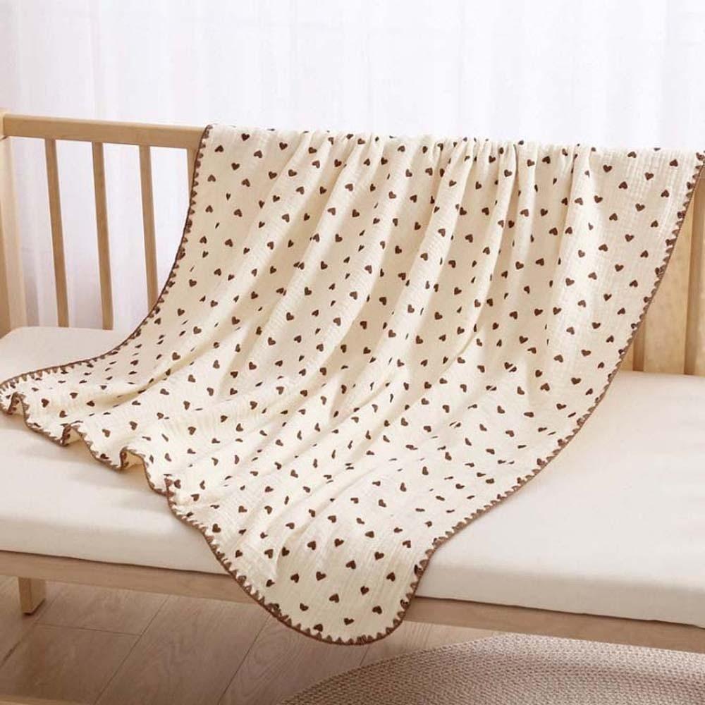 Breathable Baby Bean Blanket Bear Printed Koala Cover Blanket for Infant Soft Skin-friendly Nap Sleeping Rug Dormitory