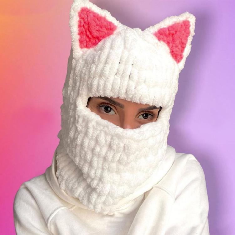 Women Knitted Caps Cosplay Party Hat Anti-Static Winter Hat Sport Skiing Hats