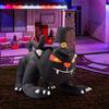 Halloween Large Inflatable Belt = Witch Hat Luminous Plug Electric Model Outdoor Garden Decoration Pendant
