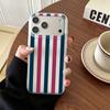 Colorful Vertical Stripes Phone Case For IPhone 11 13 14 PIus 15 12Pro Case 16 17 Pro Max 17Air Case Shockproof Clear Soft Case