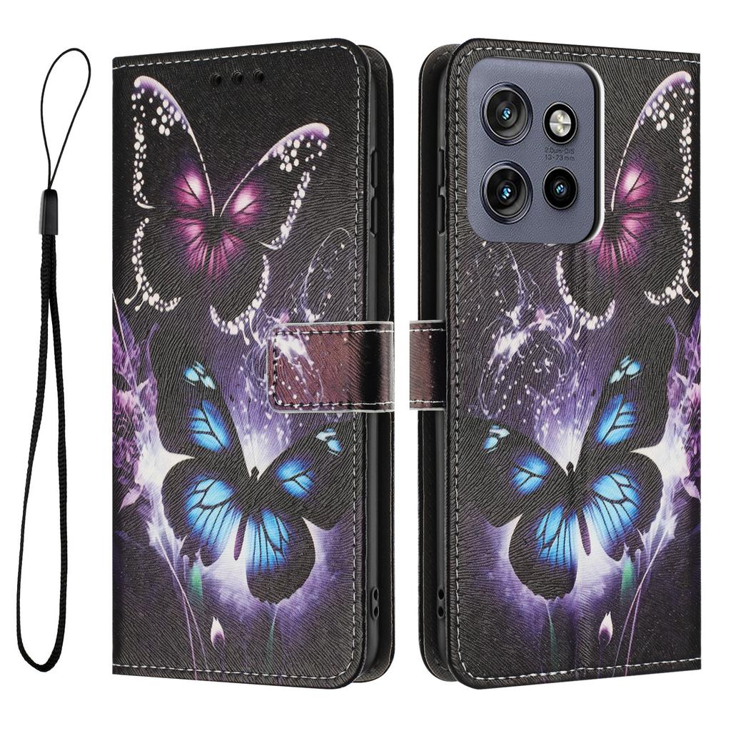 YX-2501 Leather Case For Motorola Moto S50 5G/Edge 50 Neo 5G/Thinkphone 25 5G Pattern Printing Wallet Phone Cover