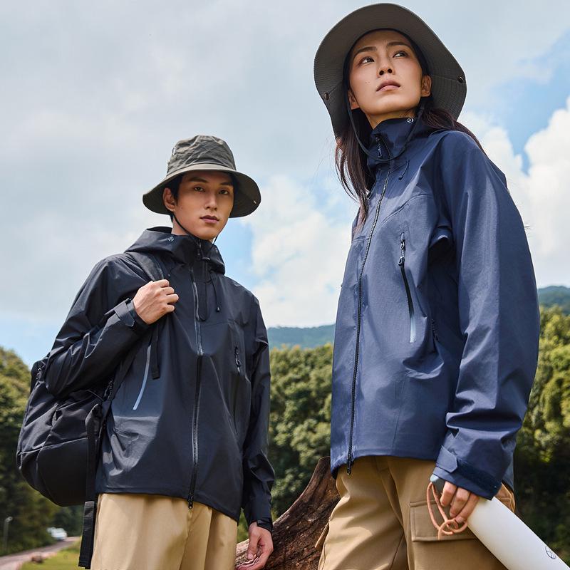 Unisex Outdoor Waterproof Windproof Jacket - Lightweight Hard Shell, Long Sleeve Mountaineering Outerwear