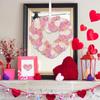 Heart Shaped Wreath Artificial Heart Rose Wreaths Decorative Holiday Ornament Cute Love Garland For Home Living Room