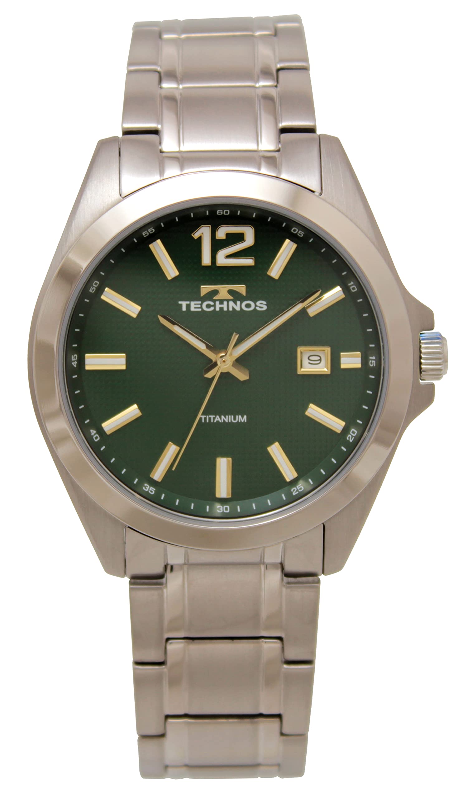 

[Technos] Мужские серебряные часы Date Titanium T9B67IM