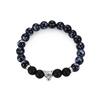 Leopard Head Decoration Volcanic Stone Buddhist 8MM Geometric Circle Beads Unisex Bracelets