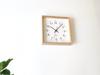KATOMOKU Muku Square Clock 2 km-65HM H. Maple Wall Clock with Continuous Second Hand (quartz Clock)
