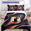 Japan Football Printed Bedding 3 Piece Set Cozy Breathable Bed Cover Set As Housewarming Holiday Gift