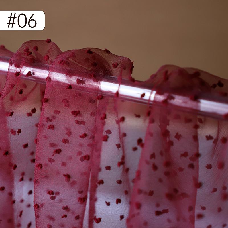 Seersucker Lace Fabric Black Polka Dot Tulle Fabric for Wedding Dress Bridal Veil Tutu Dress Baby Girls Puffy Clothing Sewing