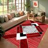 Modern Luxury Geometric Gold Foil Rectangular Carpet Abstract Striped Decorative Floor Mat for Living Room Bedroom Home Decor