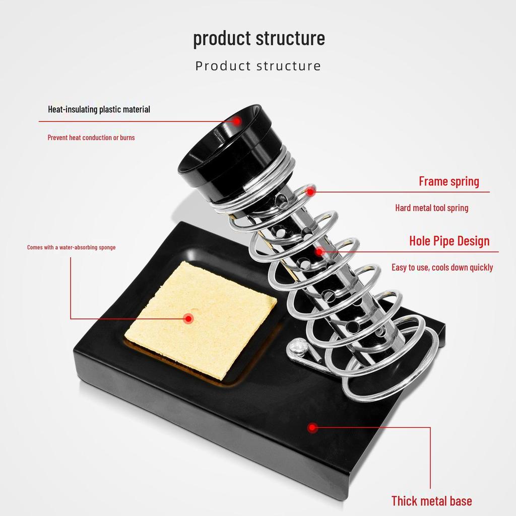 936 Electric Soldering Iron Stand with Chrome Bracket for Handle Placement and Fixing.