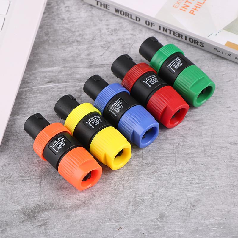 1Pcs Nl4Fc 4Pins Professional Speakon Male Plug Compatible Audio Speaker Audio Amplifier Cable Connector Professional Plug