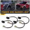 4x Front Amber Rear Red LED Side Marker Lights For 17-21 Ford F150 SVT Raptor EA