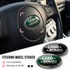 1 peça Adesivo de Emblema Central para Volante de Carro em ABS Acessórios para Sport Rnage Rover 2 3 Freelander Defender Evoque Emblema