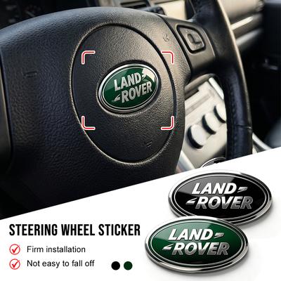 1 stuks ABS Auto Stuurwiel Midden Embleem Sticker Accessoires voor Sport Rnage Rover 2 3 Freelander Defender Evoque Embleem