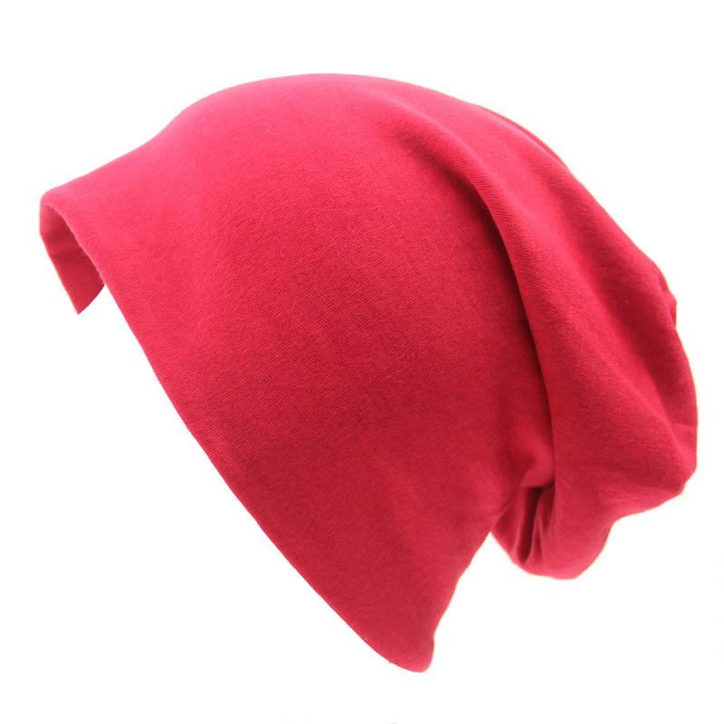 Women's Autumn Winter Pullover Sports Street Hip Hop Loose Knitted Cotton Hat KTY