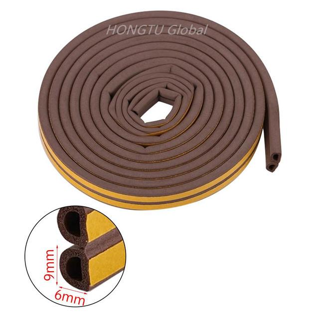 Rubber Foam Window Door Seal Self Adhesive Windproof Tape Door Joint Filler Collision Avoidance Soundproof Sealing Strip