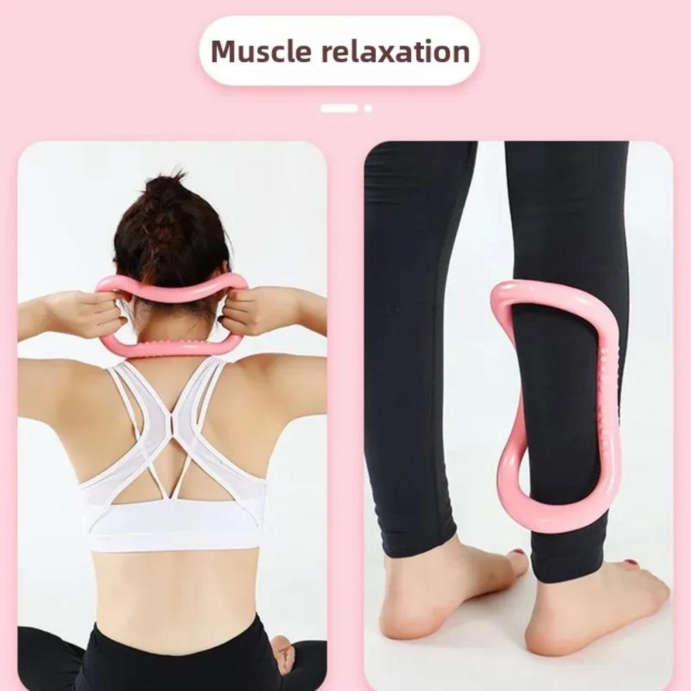 Yoga Stretch Circle Home Women Pilates Fitness Ring Back Training Portable Exercise Aid Shoulder Opening Resistance Support Tool