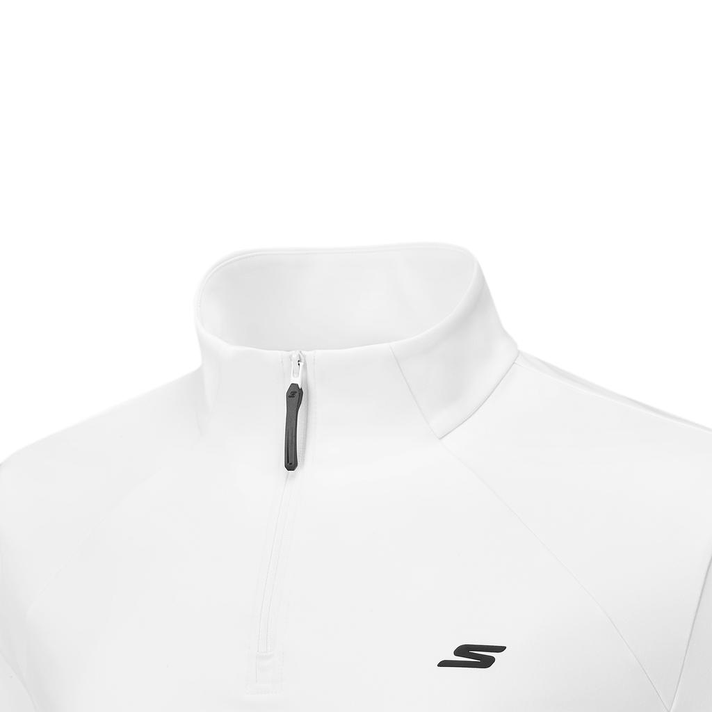 Skechers Sports Lifestyle Casual Comfortable Quick-Dry Long Sleeve T-Shirt Men Tops Bright-White P425M143-0019