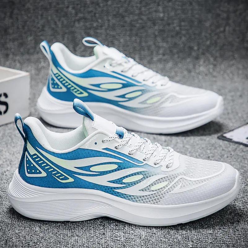 Fashion New Men Running Shoes 50 Male Sneakers Anti-slip Breathable Man Walking Lace Up Soft Casual Lightweight Air Cushion Mesh Tennis