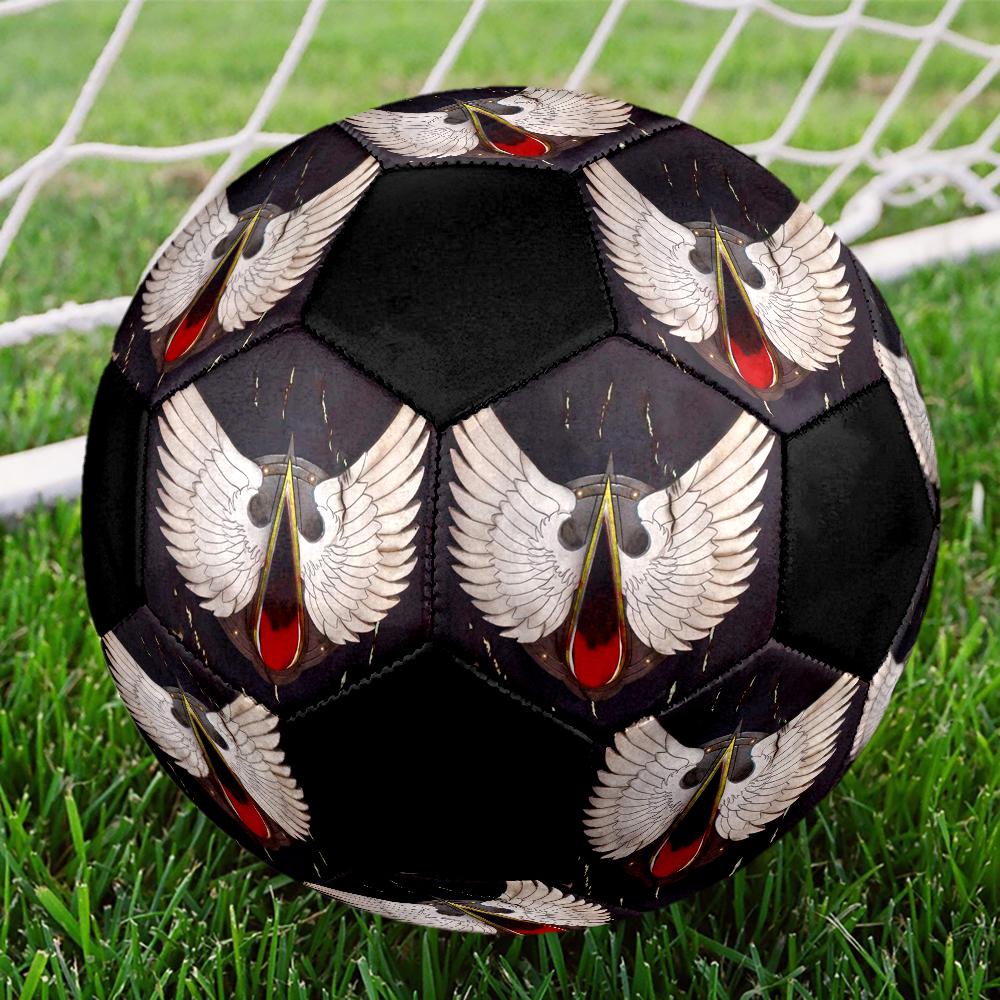 Blood Angels Cool Indoor Soccer Ball Colorful Machine Stitched PVC Size 5 Team Training Competition Ready Durable High-Bounce Cool Sports Gift